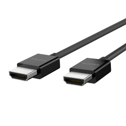 Belkin Hochwertiges Ultra-Highspeed HDMI-2.1-Kabel, 4K/Dolby Vision HDR, optimale Wiedergabe von Apple TV, 2,2 m – Schwarz