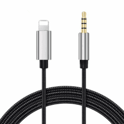 ENJOY-UNIQUE Kabel Audio Adapter Lightnin auf klinke 3,5 mm Männlich Stecker Stereo Kopfhörer Auxiliary Kabel 6.6ft/2M Kompatibel mit iPhone 14 13 Pro Max 12 11 9 8 7 IOS Lightnin Stecker auf 3.5mm klinke
