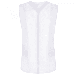 MISEMIYA - Arbeitskleidung Frau OHNE ÄRMEL WEIß/SCHWARZ UNIFORM KLINIK Krankenhaus Reinigung TIERARZT Gesundheit GASTGEWERBE Ref-818 XL Weiß 22