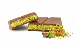 Elit "The Taste of Dubai" - Dubai schokolade Pistazie Original, Pistaziencreme Dubai Schokolade Form, Milchschokolade gefüllt mit Pistaziencreme und engelshaar Kadayıf, 90g Pistazie 1 Stück (90g)
