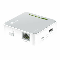 TP-Link TL-WR902AC AC750 WLAN Nano Router (433Mbit/s (5GHz) +300Mbit/s (2,4GHz) (tragbar, Accesspoint, TV Adapter, Repeater, Router, Client, Media, FTP Server), weiß/ grau