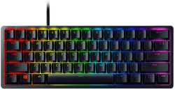 Razer Huntsman Mini (Red Switch) - Kompakte 60% Gaming Tastatur (Lineare Optisch-Mechanische Switches, Doubleshot PBT-Tastenkappen, Abnehmbares USB-C Kabel) QWERTZ DE-Layout | Schwarz QWERTZ DE-Layout Huntsman Mini Schwarz