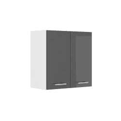 Vicco Hängeschrank R-Line, Anthrazit Hochglanz/Weiß, 60 cm Anthrazit Hochglanz Hängeschrank 60 cm