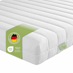 DREAMSTAR Easy Flex | ergonomische 7-Zonen Kaltschaummatratze | Öko-Tex Zertifiziert | Härtegrad 2 und 3 (H2 & H3) | Rollmatratze | Matratze I 90 x 200 cm ‎Höhe 11 cm 90 x 200 cm