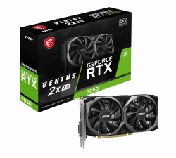 MSI GeForce RTX 3050 Ventus 2X XS 8G OC - 8GB GDDR6 Speicher, 128-bit, 14 Gbps 8GB GeForce RTX 3050 VENTUS 2X XS 8G OC