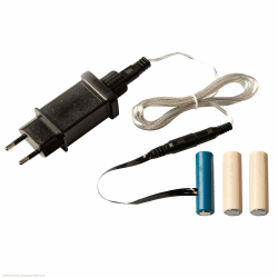 Hellum Batterie Adapter, 4.5V Netzteil Adapter Batterie-ersatz für AA x 3 Stück Batterien, AA x 3 Dummys Batterien Ersatz Netzteil mit 1,8m Zuleitung für batteriebetriebene Licht Dekoration 578997 3x AA Dummy