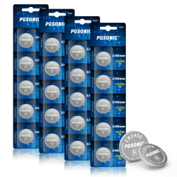 CR2450 Lithium Knopfzellen 3V, 20er Pack, CR 2450 Batterien