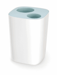 Joseph Joseph 70505 Slim - Abfalltrenner fürs Bad - weiß/blau