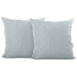 DecoKing 2 Kissenbezüge 40x40 cm Grau Microfaser Hotelverschluss Axel 2 * 40 x 40 Grau