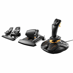 Thrustmaster T16000M FCS Flight Pack - Joystick, Throttle und Rudder Pedals für PC