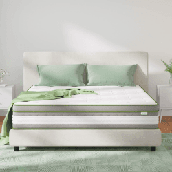 Novilla Tonnentaschenfederkernmatratze 140x200 Matratze Höhe 27cm Härtegrad H3 Öko Tex Zertifiziert Rollmatratze mit Gel Memory Schaum Mittelfest Punktelastizität Mittelfest-27cm 140 x 200 cm