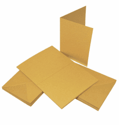 Handwerk UK 2049 C6 Kraft Karte und Umschlag Packung mit 50 - braun C6 Cards & Envelopes
