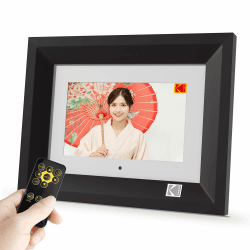 KODAK Hi Resolution 1024 x 600 7"" Digital Photo Frame - Black RDPF-700W Burlywood