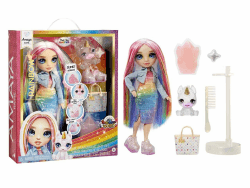 Rainbow High Modepuppe mit Schleim & Haustier - Amaya (Regenbogenfarben) - 28 cm Schimmernde Puppe mit Glitzerschleim, Magischem Haustier und Modeaccessoires - Kinderspielzeug - 4-12 Jahre