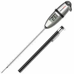 ThermoPro TP02S Digitales Bratenthermometer Fleischthermometer Thermometer Kochen Küchenthermometer Grillthermometer mit langer Sonde, für Braten, Kochen, Grillen/BBQ, Backen, Baby-Ernährung Klassisch