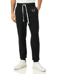 True Religion Herren Classic Logo Sweatpant Jogger XL Schwarz