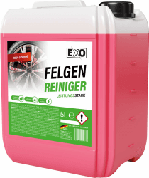 Felgenreiniger zur Felgenpflege | Professioneller Felgenreiniger für Leichtmetall & Stahlfelgen sowie Radkappen | pH-neutral und säurefrei | mit Wirkindikator (5 Liter) 5 l (1er Pack)