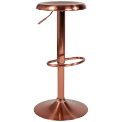 Flash Furniture Madrid Barhocker, höhenverstellbar, Retro-Design, rotgoldfarbenes Finish