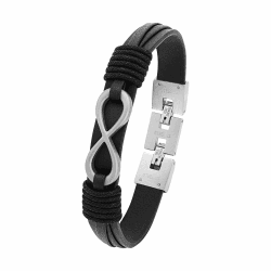 s.Oliver Armband Edelstahl Herren Armschmuck, Kommt in Schmuck Geschenk Box INFINITY