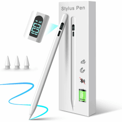 Stylus Pen für iPad Apple2018-2024-Ipad Stift 3X Faster Charge/Work 11H-Tablet Stift Palm Rejection/Neigungssensitivität,Kompatibel mit iPad Pro11/12.9/13'',iPad6-10, iPad Air11/13'',3-5, iPad Mini5/6 Weiß