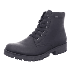 Rieker Damen Stiefel, Frauen Schnürstiefel,riekerTEX 40 EU Schwarz