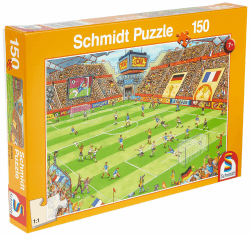 Schmidt Spiele 56358 Fußball Finale im Fußballstadion, Kinderpuzzle, 150 Teile, Bunt