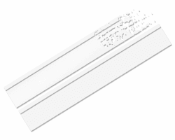 FOLIATEC Car Design Sticker Aufkleber Autoaufkleber Autosticker STRIPES, weiss matt, 22 x 150 cm STRIPES Weiss Matt