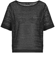 Taifun Damen T-Shirt 38 Schwarz