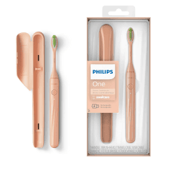 Philips One elektrische Zahnbürste mit USB-Ladung, Silber (Modell HY1200/25) Shimmer (USB-A)