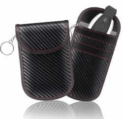 Nestling 2 Stück Signalblockierungstasche, Keyless Go Schutz Autoschlüssel Tasche, RFID Autoschlüssel Schutz Keyless Faraday Tasche, Funkschlüssel Abschirmung Schlüsseltasche