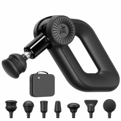 Bob and Brad D6 Pro Massagepistole mit 16mm Amplitude, Percussion Massage Gun Muskel Massagegerät, Massage Pistole mit 2500mAh Akku und 7 Massageköpfen für Schulter Rücken Nacken Muskelentspannung