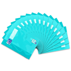 Oxford Schulheft A4 Touch, 16 Blatt, Lineatur 27, liniert, 15 Stück aqua L 27 - liniert mit Doppelrand Single