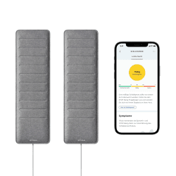 Withings Sleep Analyzer Paket - Exklusives Paket bestehend aus zwei klinisch validierten Schlaftrackern für unter die Matratze mit Schlafapnoe-Erkennung und Schlafzyklus-Analyse [Amazon-Exklusiv] bundle