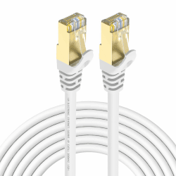 LW Electronic 20m CAT 7A LSZH Ethernet Kabel 10000 Mbit s Netzwerkkabel Patchkabel S FTP PIMF Schirmung kompatibel zu CAT.5 / CAT.5e / CAT.7 PC Switch Router Modems RJ45 Stecker Cat7A 20m