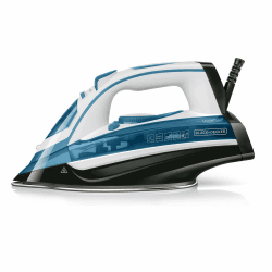 Black+Decker Blau BXIR2402E Dampfbügeleisen, 2400, Kunststoff, 370 milliliters 370ml 2400W Blau