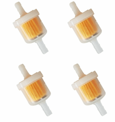 4er Set Benzinfilter Kraftstofffilter universal Sprit Filter 6mm PKW KFZ Auto Automobil Verschmutzungsgrad aufgrund der transparenten Bauweise leicht erkennbar Angebot bei HelloDeals