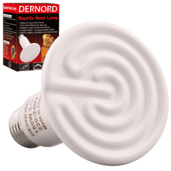DERNORD Heizlampe E27 Wärmelampe Terrarium - 150W Keramik Heat Emitter Reptilien Dunkelstrahler Küken für Wärmelampe Schildkröten Outdoor Heizstrahler Tiere Whitex1 150w
