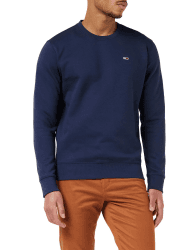 Tommy Jeans Herren TJM Regular Fleece C Neck Sweatshirts XL Blau (Twilight Navy)