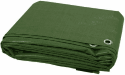 Abio Abdeckplane 2x3m Grün 90g/m² Wasserdicht Plane mit Ösen Tarp Abdeckplane Gewebeplane Schutzplane Zeltplane Bauplane Garten Holz Gartenmöbel Camping Grün 90g/m² 2x3m
