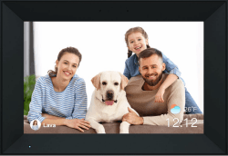 Digitaler Bilderrahmen WLAN 10.1 Zoll, 1280x800 IPS Touchscreen Photo Frame, 32GB Speicher, Automatische Drehung, Wandmontagefähig, Gemeinsamen Nutzung von Fotos und Videos 10,1 Zoll 32GB