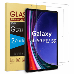 SPARIN 2 Stück Panzer Schutz Glas Schutzfolie für Samsung Galaxy Tab S9/ Tab S9 FE/Tab S8/ Tab S7, Schutzglas Displayschutzfolie mit 9H Härte, Kratzfest