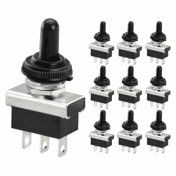 Heschen Kippschalter, KN3D-103, Ein/Aus/Ein (On/Off/On) Schalter, 25A 12V, 3-polig rastend mit wasserdicht (10)