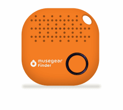 musegear Schlüsselfinder mit Bluetooth App aus Deutschland I Maximaler Datenschutz I orange 1er Pack I Für iOS & Android I Schlüssel Finden Orange - 1 Stück