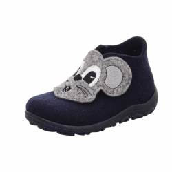 Superfit Jungen Happy Octi Hausschuh 29 EU Weit Blau Grau 8100