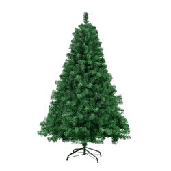 Homewit künstliche Weihnachtsbaum 150 cm (Ø ca. 75 cm), künstliche grüne Tannenbaum mit 420 Zweige, abziehbar zusammenklappbar und schwer entflammbar, Weihnachtstanne mit Metall Ständer (Ø ca. 35 cm) Grün-150cm-420 Zweige