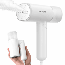 DIHOOM Dampfglätter, Tragbarer und Faltbarer Steamer Dampfglätter - 1000W，Schnell Aufheizender Automatischer Reise-Dampfglätter 150ML Tank, Geeignet für Reisen und den Heimgebrauch Weiß