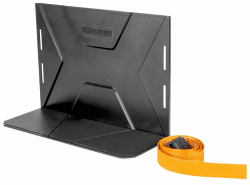 Walser Kofferraum Ordnungshelfer FastFix Göße L, Ladungshilfe mit Gurt, Kofferraumsicherung mit Kofferraumhalterung und Gurt 32x12,7x21 cm schwarz/orange 1 Stück Größe L (32x12,7x21 Cm)