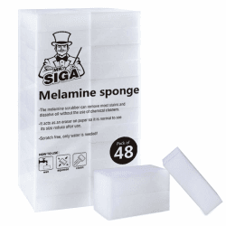 MR.SIGA Melamin Schmutzradierer Wunderschwamm Reinigungsschwamm Zauberschwamm Für Küche Haushalt, 48 Stück, Größe: 8 x 5 x 2.5cm 8x5x2.5 cm (48er Pack)