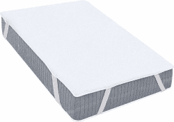Utopia Bedding Matratzenschoner 120 x 200 cm Wasserdicht, Mit Elastisch Eckbändern, Oeko-TEX Zertifiziert Matratzenauflage Atmungsaktive, Matratzenschutz 120 x 200 cm (1er Pack) Weiß