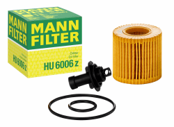 MANN-FILTER HU 6006 z Ölfilter – Ölfilter Satz mit Dichtung / Dichtungssatz – Für PKW Einzelpack